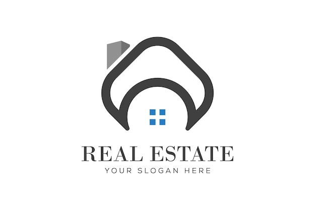 Real estate home logo creative design