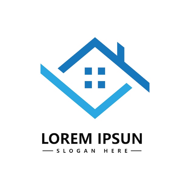 Real estate home logo icon vector template design