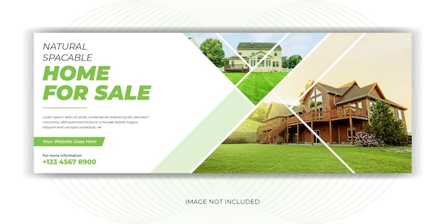 Real Estate Home Rent Sale Social Media Facebook Cover Banner