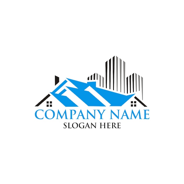 Real estate house logo design