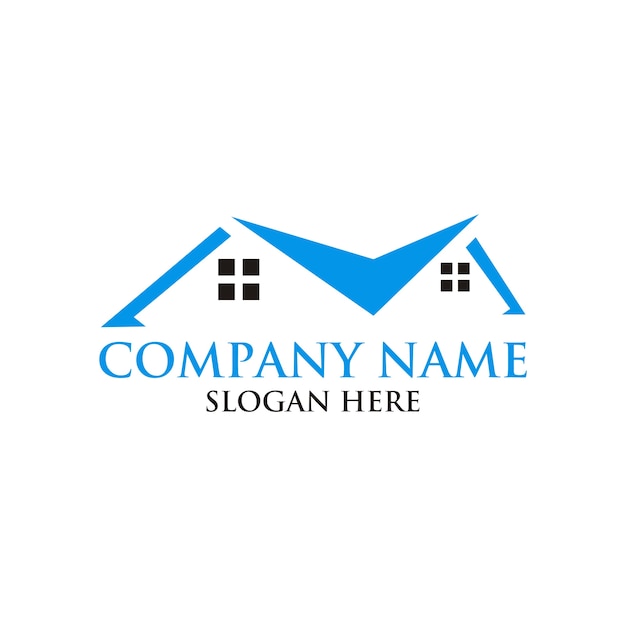 Real estate house logo design