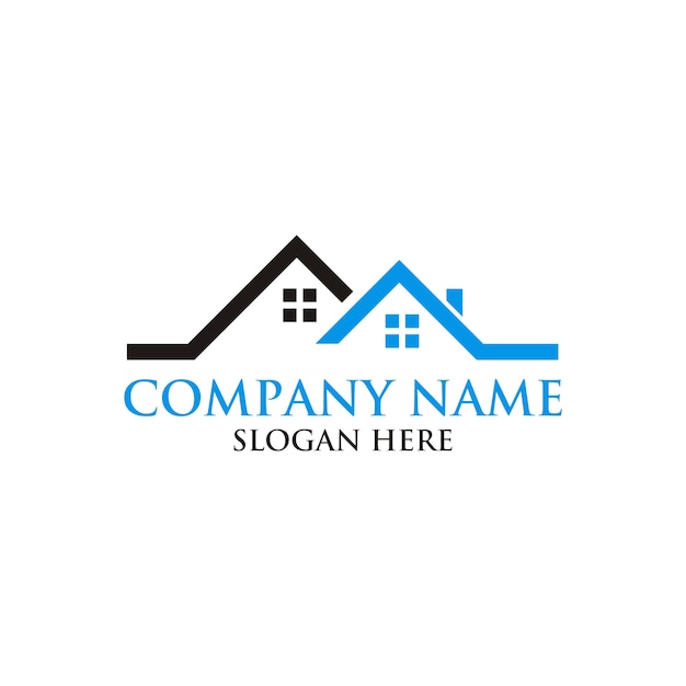 Real estate house logo design