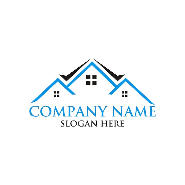 Real estate house logo design