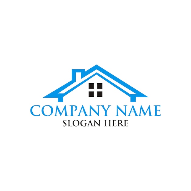 Real estate house logo design