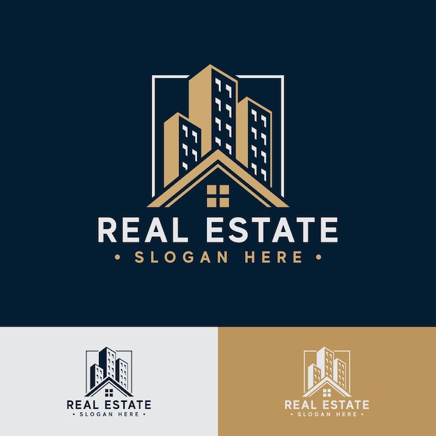 Real Estate House Modern logo template