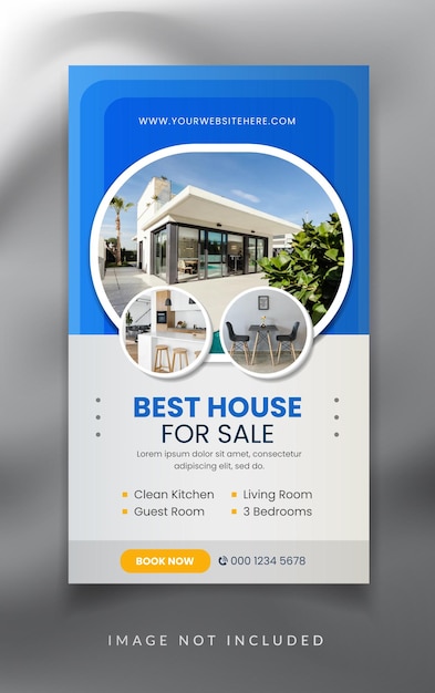 Real estate house property agency instagram and facebook story template