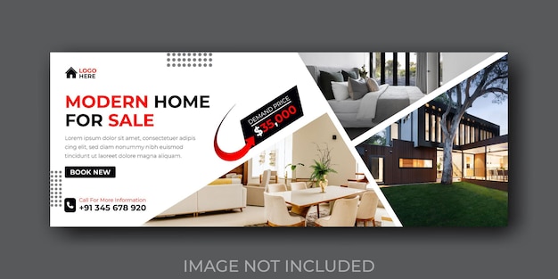 Real estate house property facebook cover banner