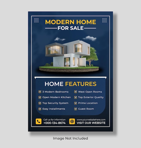 Real estate house property instagram post or square web banner promo template Free premium vector