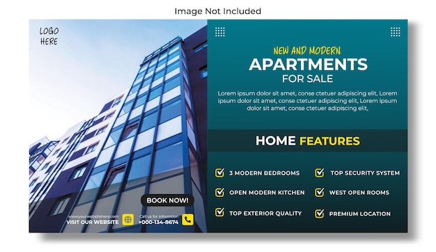 Real estate house property instagram post or square web banner promo template Free premium vector