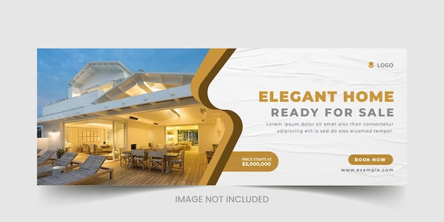 Real estate house property social media instagram web banner or facebook cover template