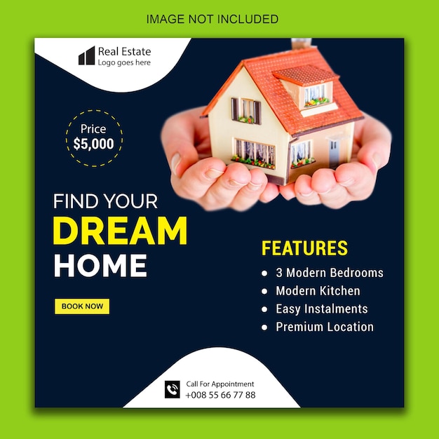 Real estate house property social media post template 19