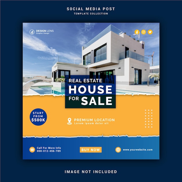 Real estate house for sale social media post