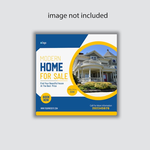 real estate Instagram post template or social media post template