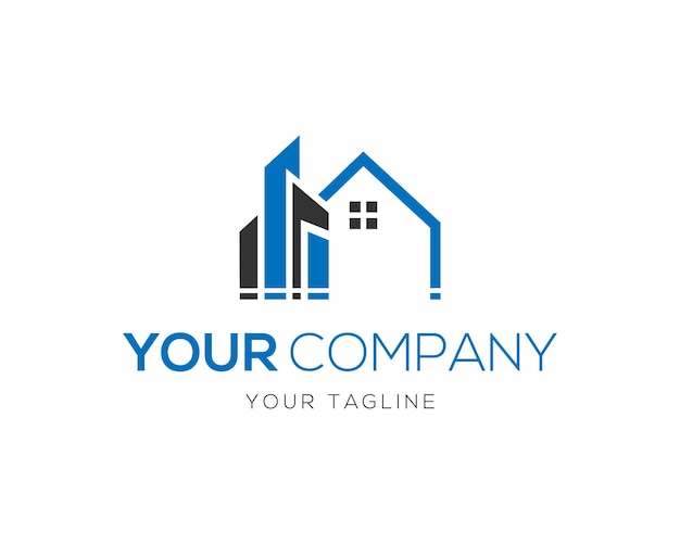 Real Estate Investment Logo Icon Design Vector Template