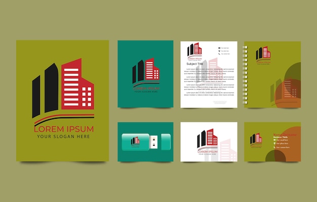 Real estate logo and business branding template inspiration