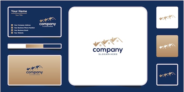 Real estate logo and business card template