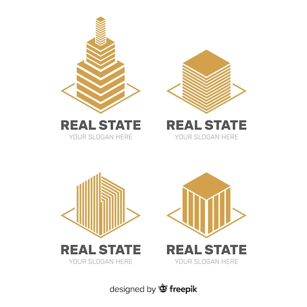 Vector real estate logo collection