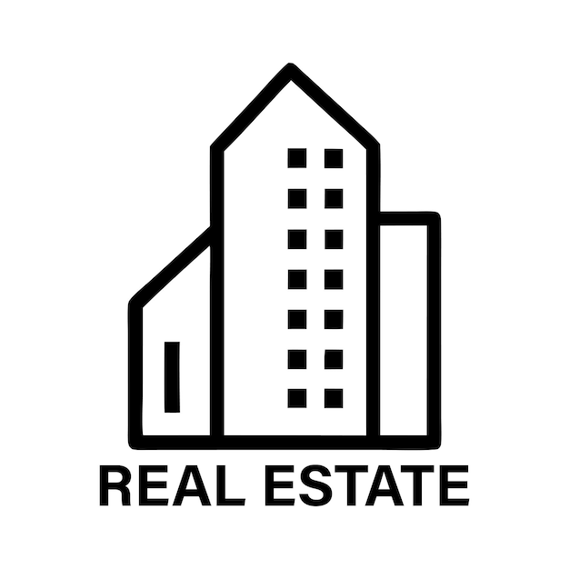 Vector real estate logo design ai generated