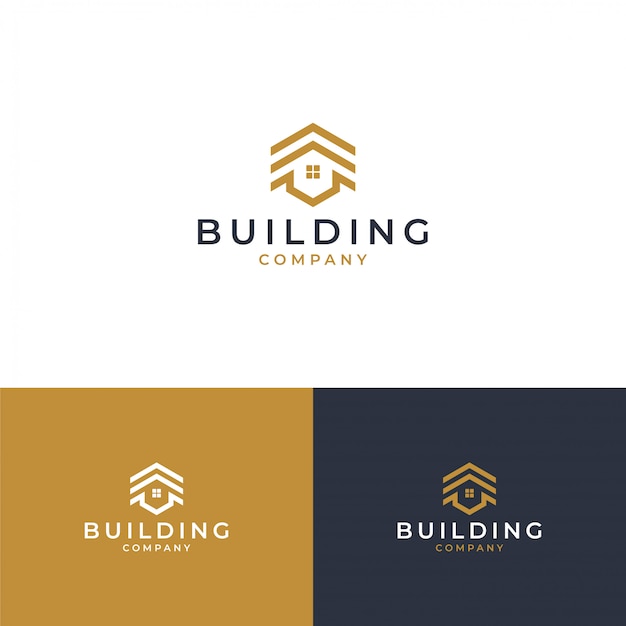 Real estate logo design concept