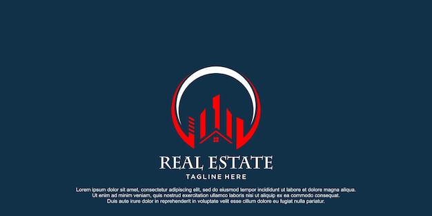 Real estate Logo design Premium Vector