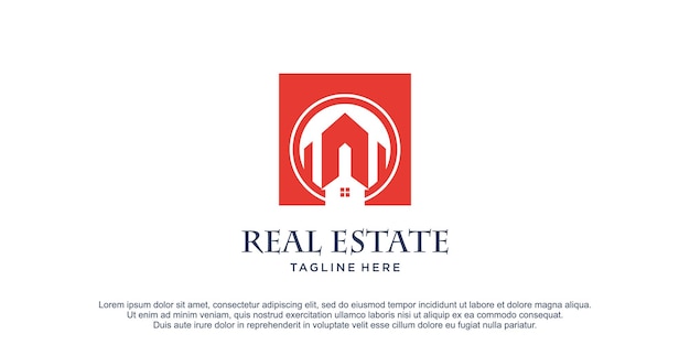 Real estate Logo design Premium Vector