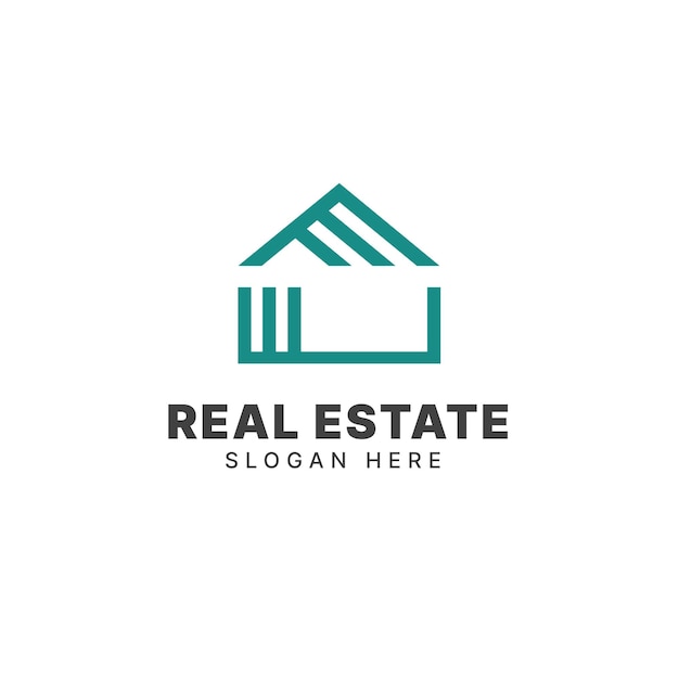 Real estate logo design template building logo house logo property logo