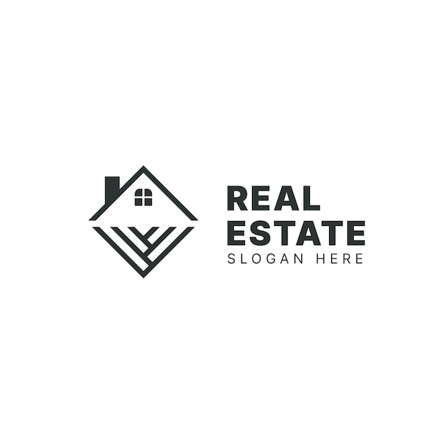 Real estate logo design template building logo house logo property logo