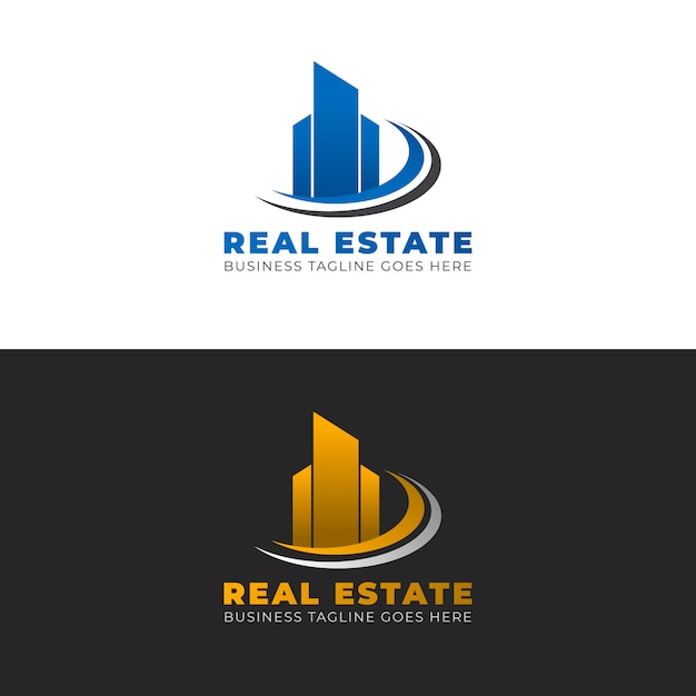 Real estate logo design template