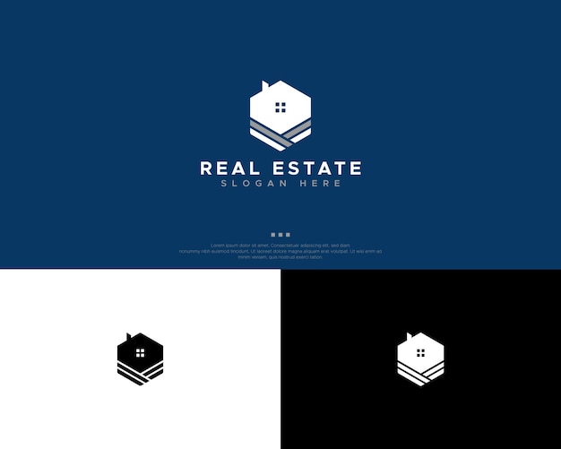 Real estate logo design template