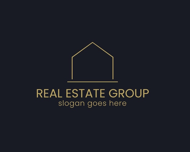 Real Estate logo design template