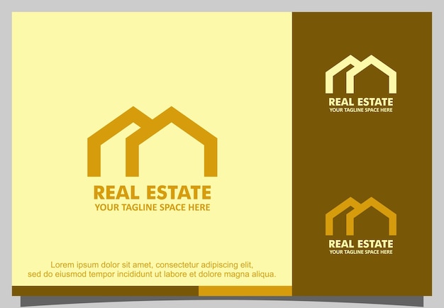 Real estate logo design vector