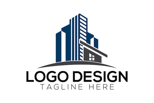 Real estate logo design vector