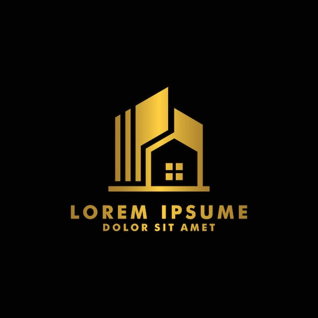 Real Estate logo, House, home logo design logotype vector for business construction