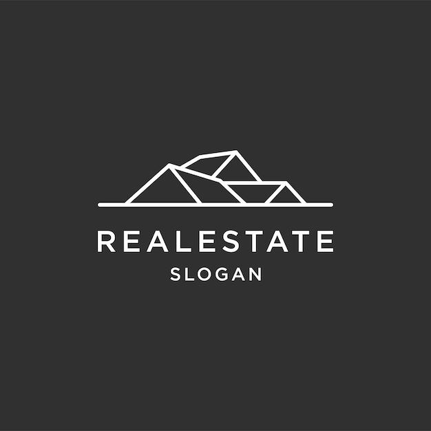 Real estate logo icon design template