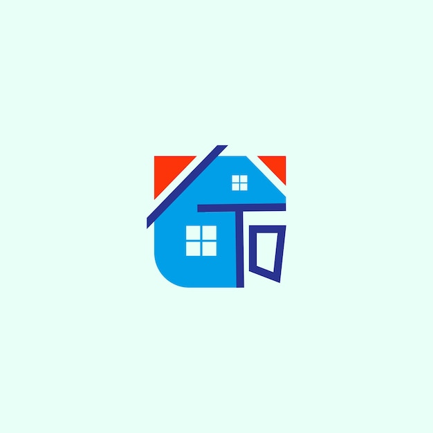 Real estate logo logo icon design template flat vector