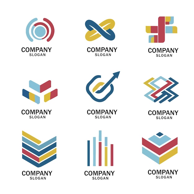 Real Estate Logo Set Creative House Logo Collection Abstract Buildings Logo Set