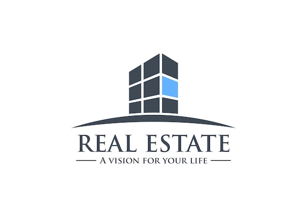 Real estate logo template Building finance company logo