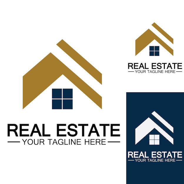 Real Estate Logo Template Building Property Development and Construction Logo Vector