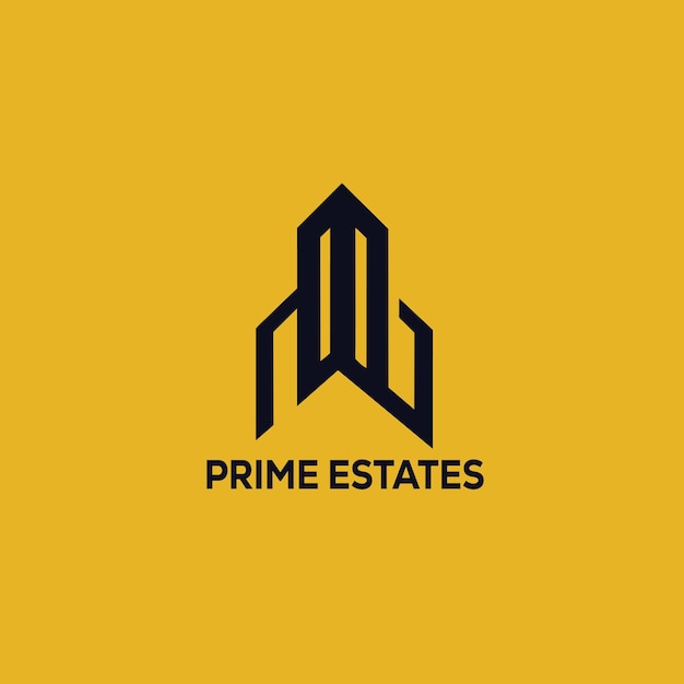 Vector real estate logo template for company