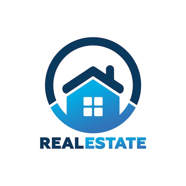 Real Estate Logo Template Design Vector, Emblem, Design Concept, Creative Symbol, Icon