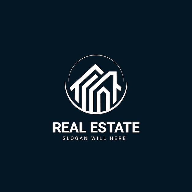 real estate logo template for property business