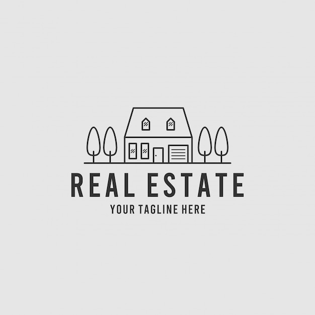 Real estate minimalist logo design inspiration