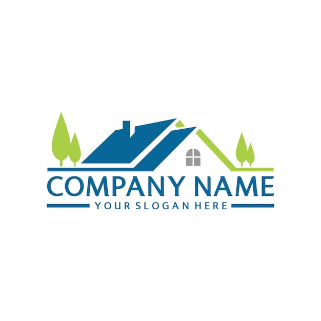 real estate modern logo template