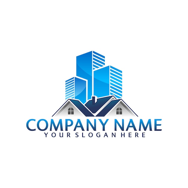 real estate modern logo template