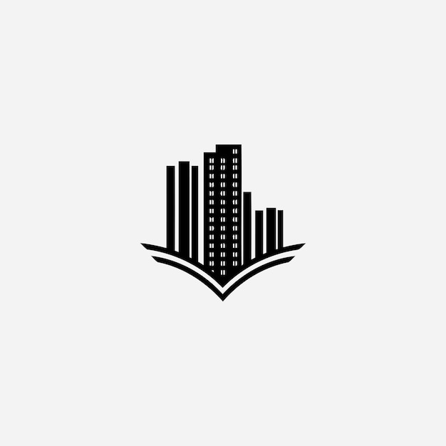 Real estate property building logo design vector illustration