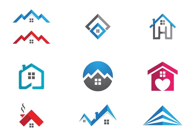 Real Estate , Property and Construction Logo design for business corporate sign . Vector Logo