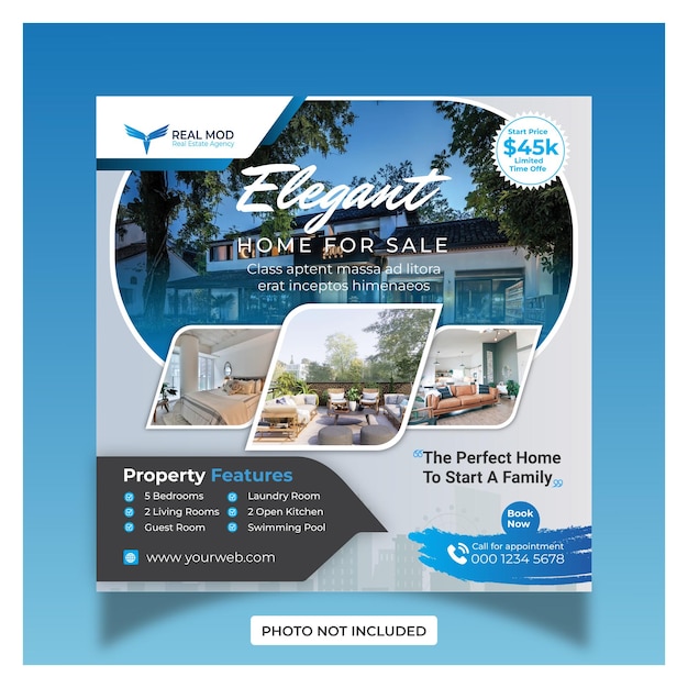 Real estate sale social media post template