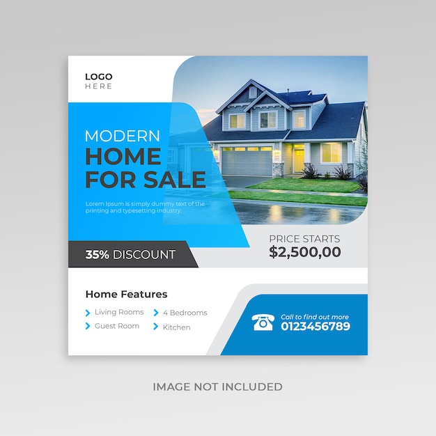 Real Estate Social Media Banner Template 