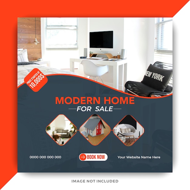 Real estate social media covers design banner ads timeline template