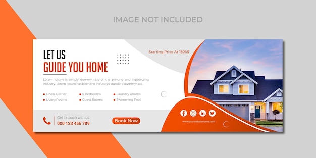 Real Estate Social Media Header or Facebook Cover Design